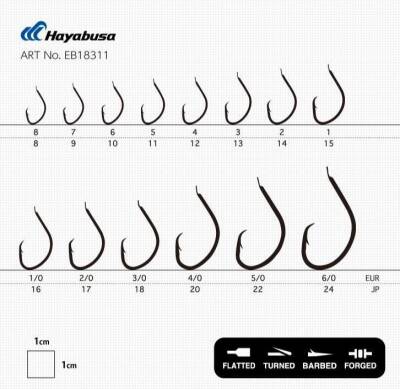 Hayabusa HMUT 183 Circle Dövme Olta İğnesi 15li Paket Nikel - 4