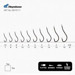 Hayabusa HRYU 191 Tırnaklı Canlı Yem İğnesi 15li Paket Nikel - 3