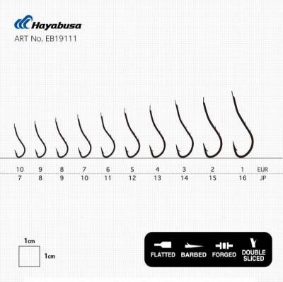 Hayabusa HRYU 191 Tırnaklı Canlı Yem İğnesi 15li Paket Nikel - 3