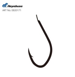 Hayabusa HSNA 201 Kısa Pala Olta İğnesi 15li Paket Black Nikel - 2