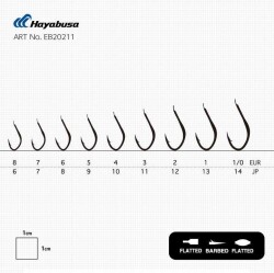 Hayabusa HSNA 202 Dövme Canlı Yem İğnesi 15li Paket Nikel - 4