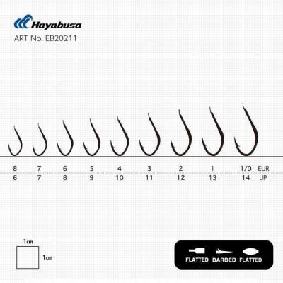 Hayabusa HSNA 202 Dövme Canlı Yem İğnesi 15li Paket Nikel - 4