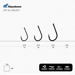 Hayabusa HSOI 230 Delikli Papağan Olta İğnesi 7li Paket Black Nikel - 3