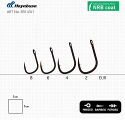 Hayabusa K1 XS Sazan İğnesi Dövme Teflon Black 10lu Paket - 2