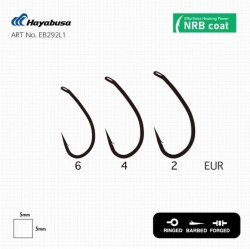 Hayabusa P1 Sazan İğnesi Dövme Teflon Black 10lu Paket - 3
