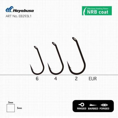 Hayabusa P2 Sazan İğnesi Dövme Teflon Black 10lu Paket - 2