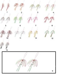 Hayabusa SE 125 Tai Rubber Free Slide Yedek Etekli Assist İğne Set - 16