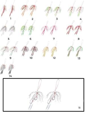 Hayabusa SE 125 Tai Rubber Free Slide Yedek Etekli Assist İğne Set - 11