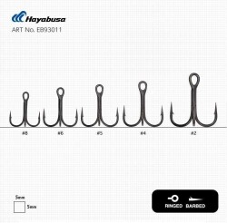 Hayabusa TBL 930 Üçlü İğne Premium 6lı Paket Nikel - 2