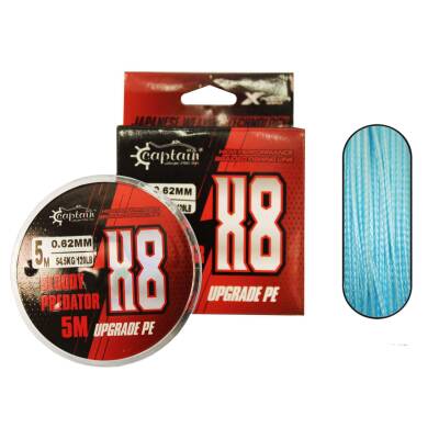 Hook Line 8X Upgrade PE Bloody Predator Assist İpi 5mt Mavi - 1
