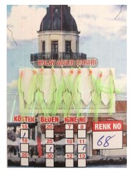 İstavrit Çaparisi UV-GLOW Simli 10 İğneli Kolay Açılan Çapari 025mm Beden x 015mm Köstek - 9