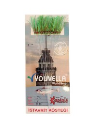 İstavrit Kösteği UV-GLOW Simli Youvella Kartonda 50 Kırmızı İğne 015mm Köstek - 4