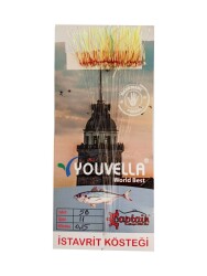 İstavrit Kösteği UV-GLOW Simli Youvella Kartonda 50 Kırmızı İğne 015mm Köstek - Captain