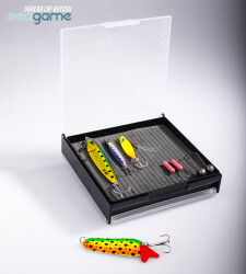 JIGHEAD LRF KUTUSU ÇİFT TARAF EVALI SİYAH - SEAGAME