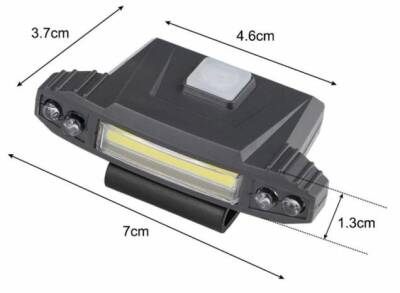 KAFA FENERİ WATTON 4 LED +COB LED USB ŞARJ WT-606 - 1