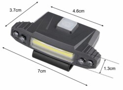 KAFA FENERİ WATTON 4 LED +COB LED USB ŞARJ WT-606 - YERLİ