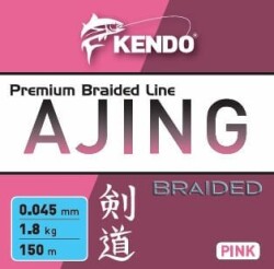 Kendo Ajing Premium Braided Line Pink 150m Örgü İp - KENDO
