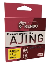 Kendo Ajing Premium Braided Line Pink 150m Örgü İp - KENDO