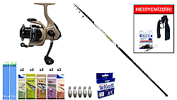 Kendo Azurro Surf 420cm 150 gr&Okuma Outrax OR-6000SGA 1+1BB Surf Seti - KENDO