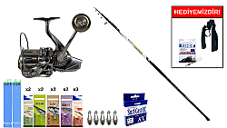 Kendo Azurro Surf 420cm 150 gr&Ryuji Momentum 10000 Silver Uv 11+1BB Surf Seti - KENDO