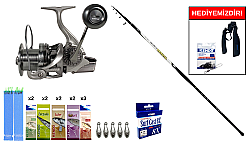 Kendo Azurro Surf 420cm 150 gr&Ryuji Momentum 6000 Silver 11+1BB Surf Seti - KENDO