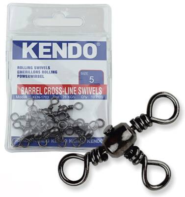Kendo Barrel Cross-Line Swivels 10 Adet - 1