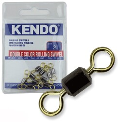 Kendo Double Color Rollıng Swivel 10 Adet (Fırdöndü) - KENDO