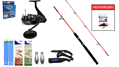 Kendo Holiday Boat 1.80m 100-250gr&Okuma Wave Power WP-8000A1 Tekne Seti - 1