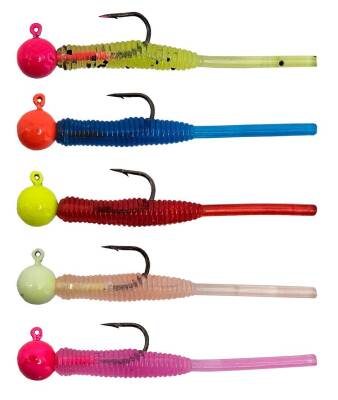 Kendo Hook Worm Jighead+Lrf Silikonu 1.5gr+4.5cm 5 Adet - 1