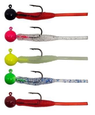 Kendo Hook Worm Jighead+Lrf Silikonu 2gr+4.5cm 5 Adet - 1