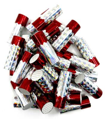 Kendo Lüfer Mantarı Sert Beyaz 4cm Slim Kırmızı&Beyaz Çift Renk 10 Adet - 1