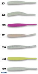 Kendo Mebaru&Ajı Worm 1.5 inch 12 Adet Sahte Balık - 2