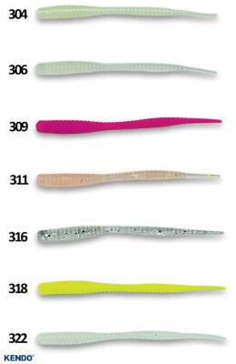 Kendo Mebaru&Ajı Worm 2.0 inch 12 Adet Sahte Balık - 2