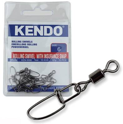Kendo Rolling Swivel Insurance Snap 10 Adet - 1