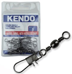 Kendo Rolling Swivel Safety Snap Snap 10 Adet (Kilitli Klips) - KENDO