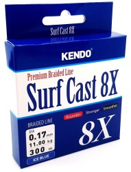 Kendo Surf Cast 8X Fighting 300 mt Örgü İp ( ICE BLUE) - KENDO
