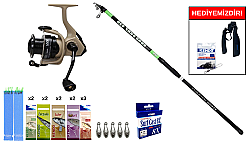Kendo Suro Surf 420cm 100-200gr&Okuma Outrax OR-6000SGA 1+1BB Surf Seti - KENDO