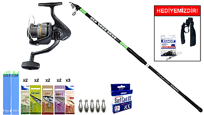 Kendo Suro Surf 420cm 100-200gr&Okuma Revenger RV-65 FD Surf Seti - 1