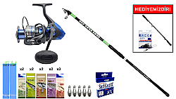 Kendo Suro Surf 420cm 100-200gr&Okuma Safina SW-X SNW-8000A 4+1BB Surf Seti - KENDO