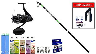 Kendo Suro Surf 420cm 100-200gr&Okuma Wave Power WP-8000A1 Surf Seti - 1
