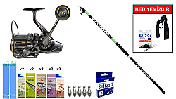 Kendo Suro Surf 420cm 100-200gr&Ryuji Momentum 10000 Silver Uv 11+1BB Surf Seti - KENDO