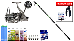Kendo Suro Surf 420cm 100-200gr&Ryuji Momentum 6000 Silver 11+1BB Surf Seti - KENDO
