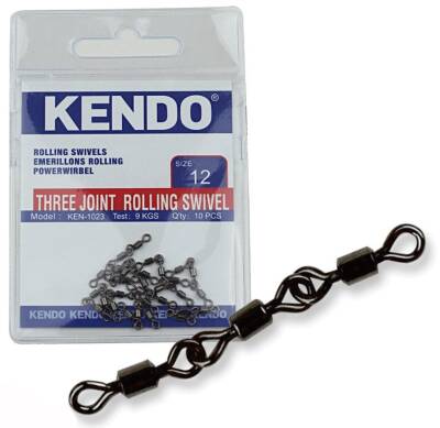 Kendo Three Joint Rolling Swivel 10 Adet - 1