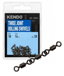Kendo Three joint rolling swivels 10 Adet - KENDO