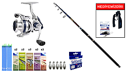 Kendo Tournament 3.50m 100-200gr&Okuma ARIA-6000a Painting Silver 1BB Surf Seti - KENDO
