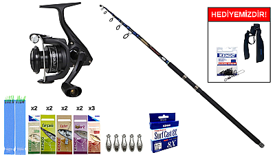 Kendo Tournament 3.50m 100-200gr&Okuma Revenger A RV-6000A Surf Seti - 1