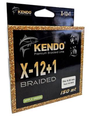 Kendo X-12+1 Braided 150m Apple Green Örgü İp - 1