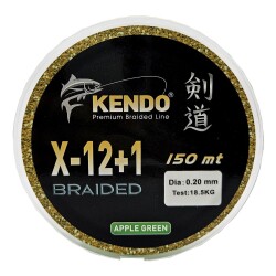 Kendo X-12+1 Braided 150m Apple Green Örgü İp - 2