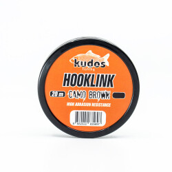 Kudos Hooklink Camo Brown 20m 35 Lb. - Kudos