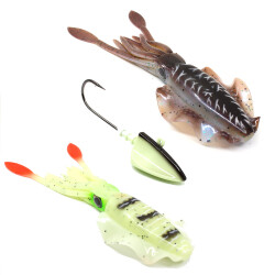 Kudos Pro Squid 20 cm (2 Adet) 170 gr Lumo Jighead - Kudos